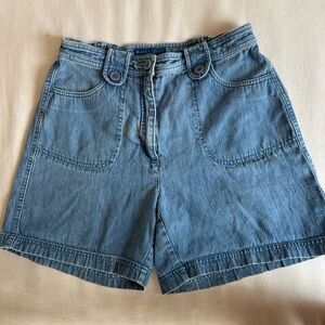 Karen Scott Light Blue Denim Shorts